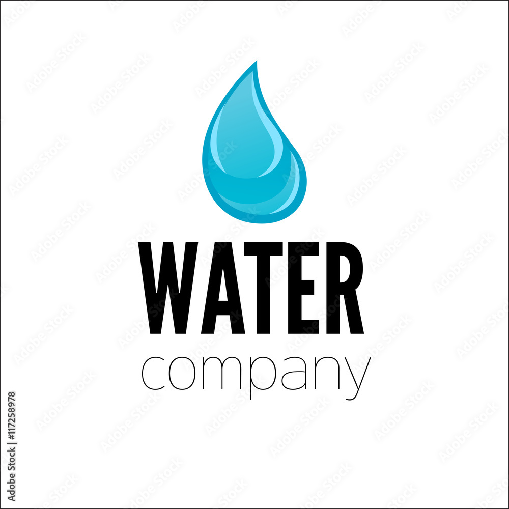 Water drop Logo design vector template. Water drop Logo design vector template.
