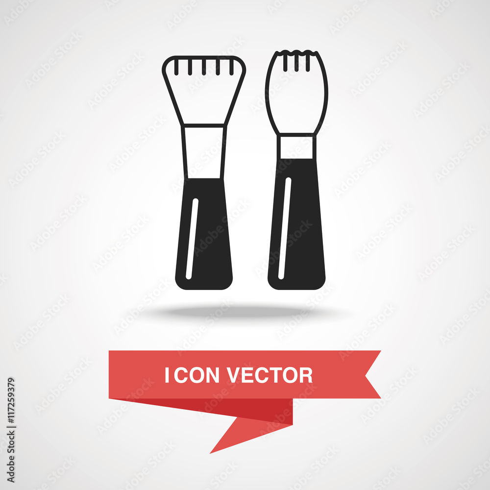 Fototapeta premium makeup brush icon