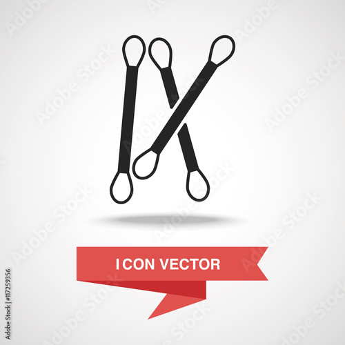 Cotton swabs icon