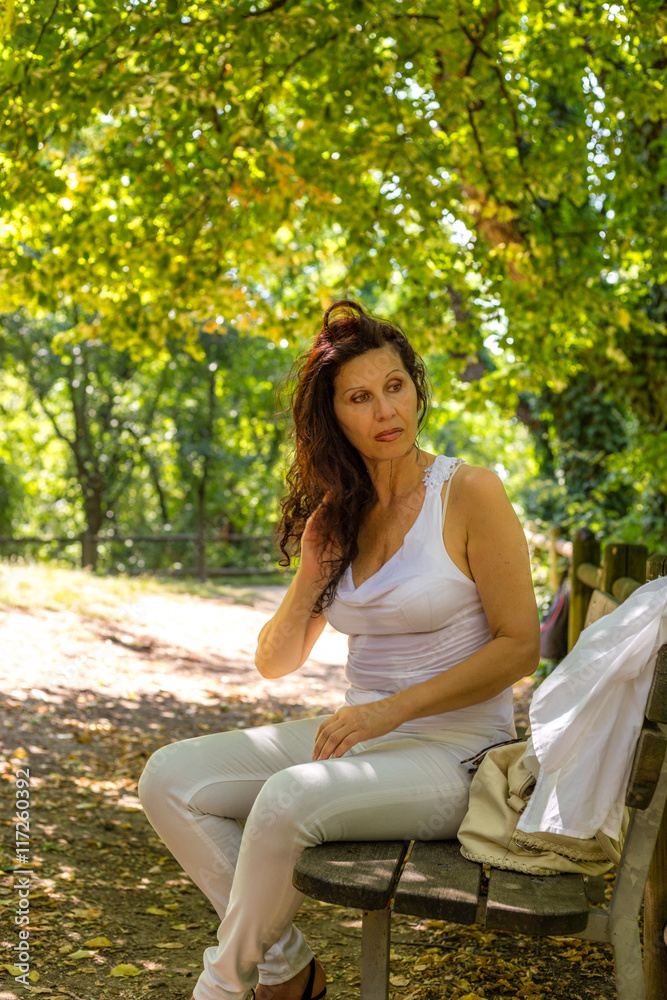 Sunny menopausal woman Sunny menopausal woman