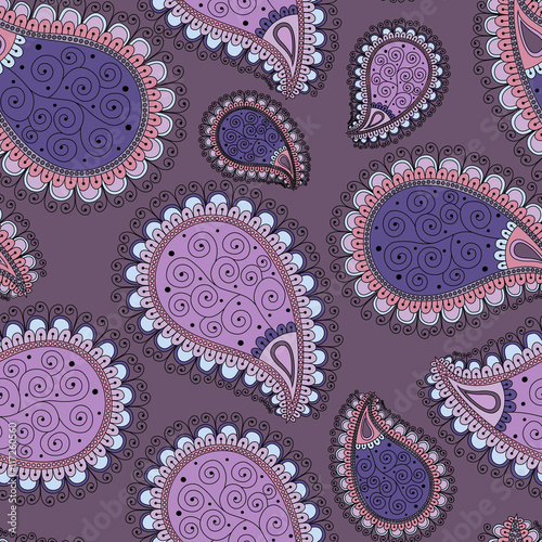 pattern based on traditional Asian elements Paisley photo