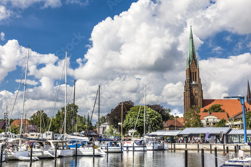 Panorama von der Marina im Hafen von Schleswig
 photo