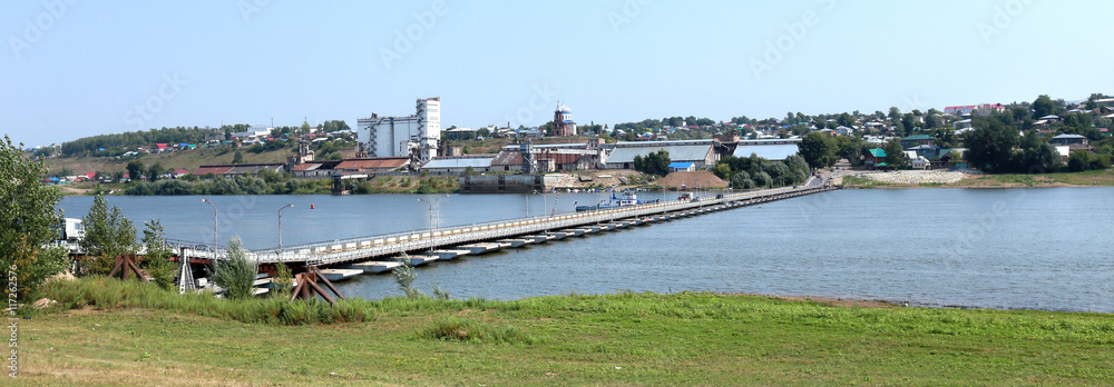 Birsk city on the river