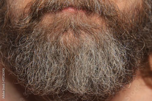 graying beard and mustache