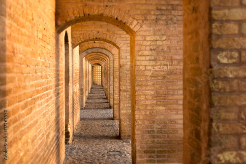 Khaju Bridge in Isfahan.Iran