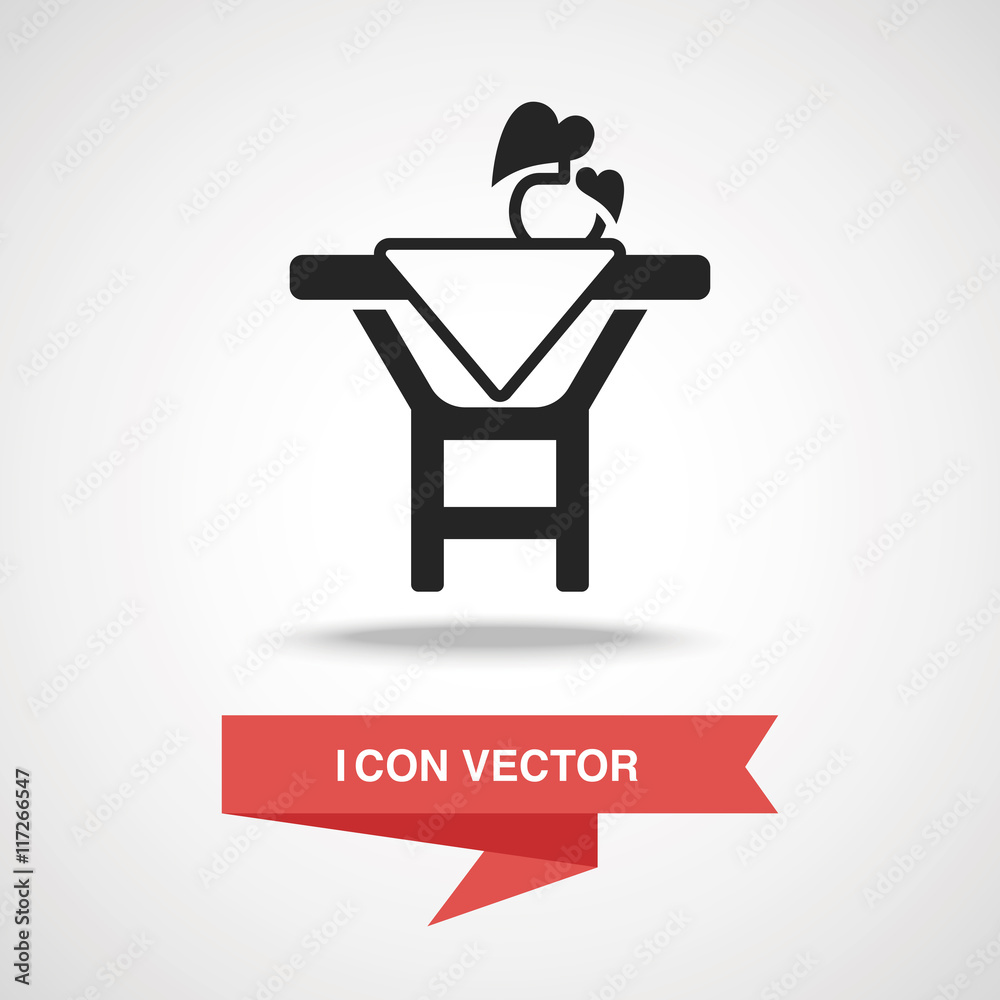 Fototapeta premium desk table icon