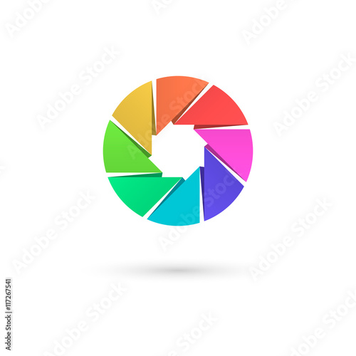Free Download Vector illustration of camera shutter, isolated on white background. EPS 10. - GFXLoad