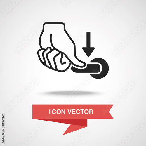 flush handle icon