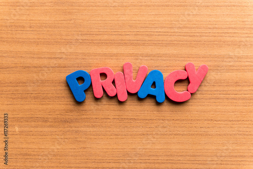Wallpaper Mural privacy colorful word Torontodigital.ca