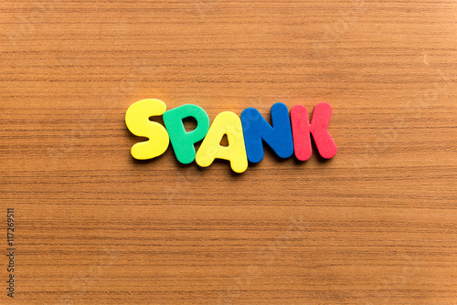 spank colorful word