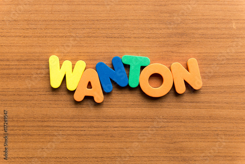wanton colorful word
