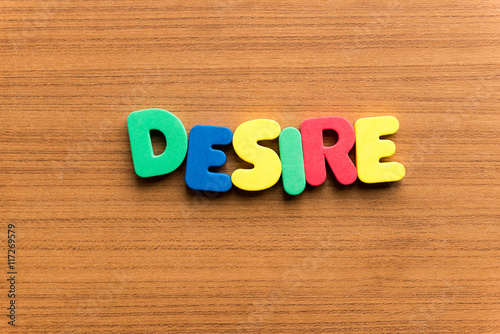 Wallpaper Mural desire colorful word Torontodigital.ca