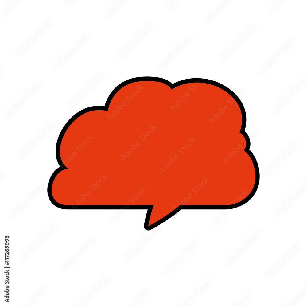 Communication concept represented by bubble icon. Isolated and flat illustration Communication concept represented by bubble icon. Isolated and flat illustration