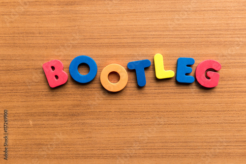 bootleg colorful word