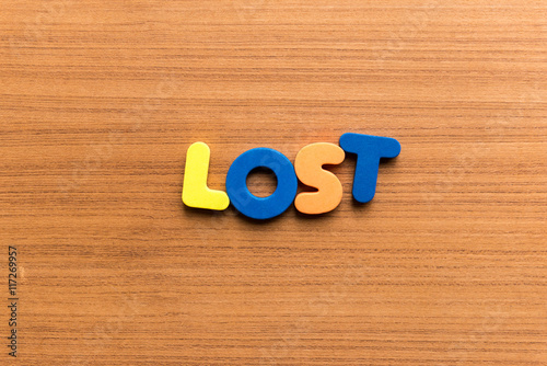 Wallpaper Mural lost colorful word Torontodigital.ca