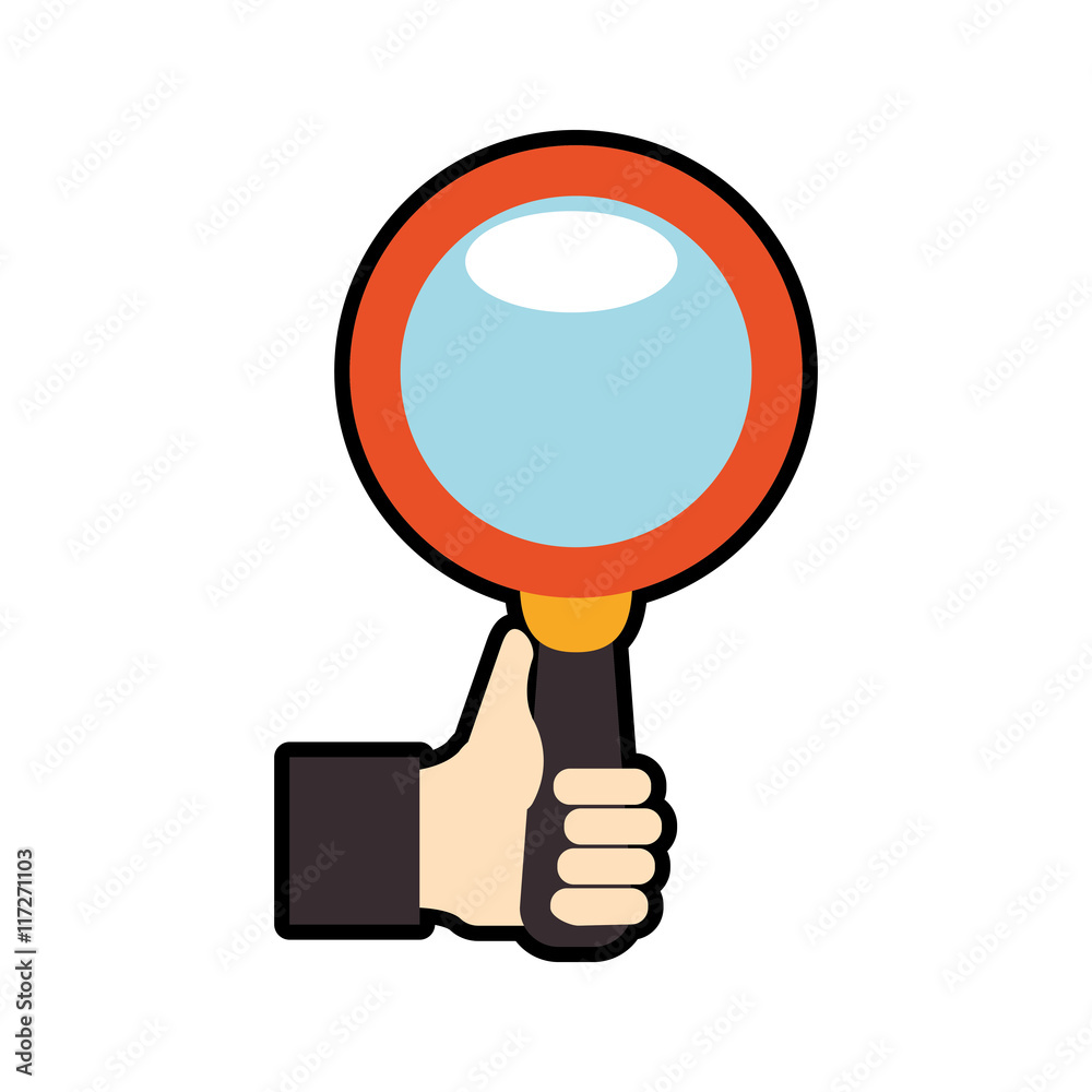 Search concept represented by lupe icon. Isolated and flat illustration Search concept represented by lupe icon. Isolated and flat illustration