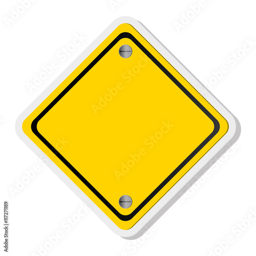 flat design traffic sign icon vector illustration