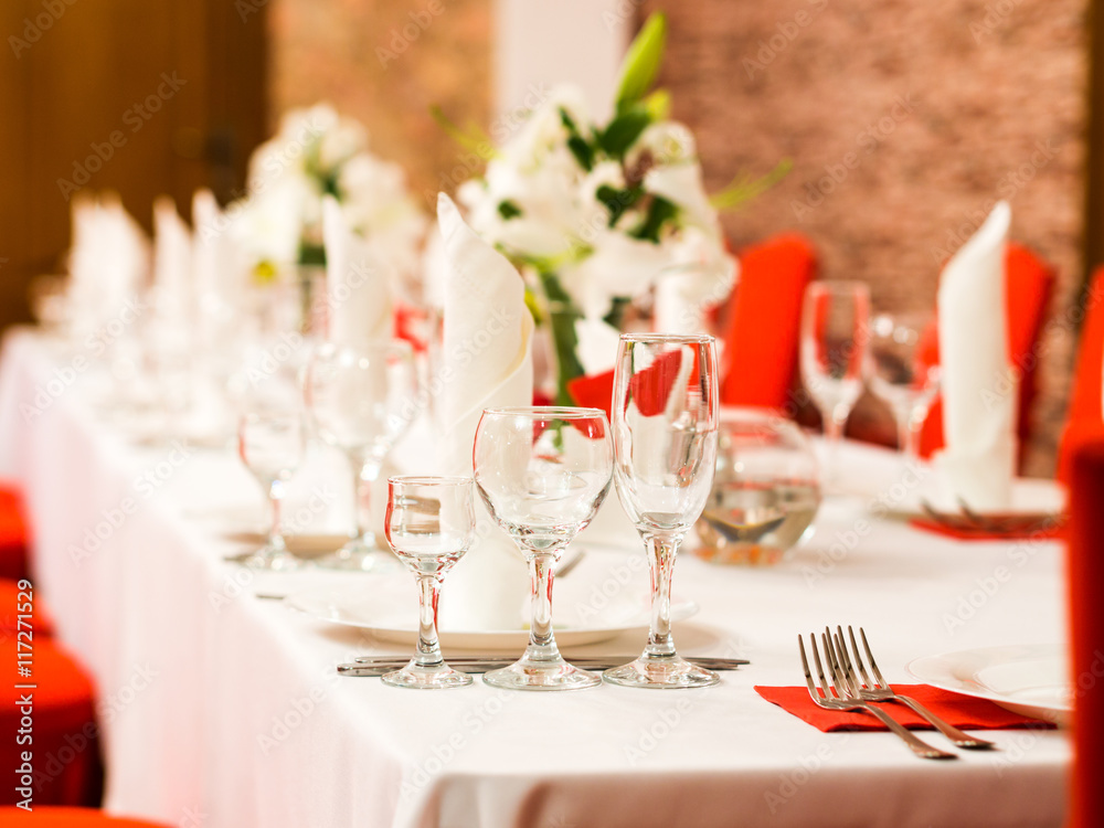 Dinner wedding table setting Dinner wedding table setting