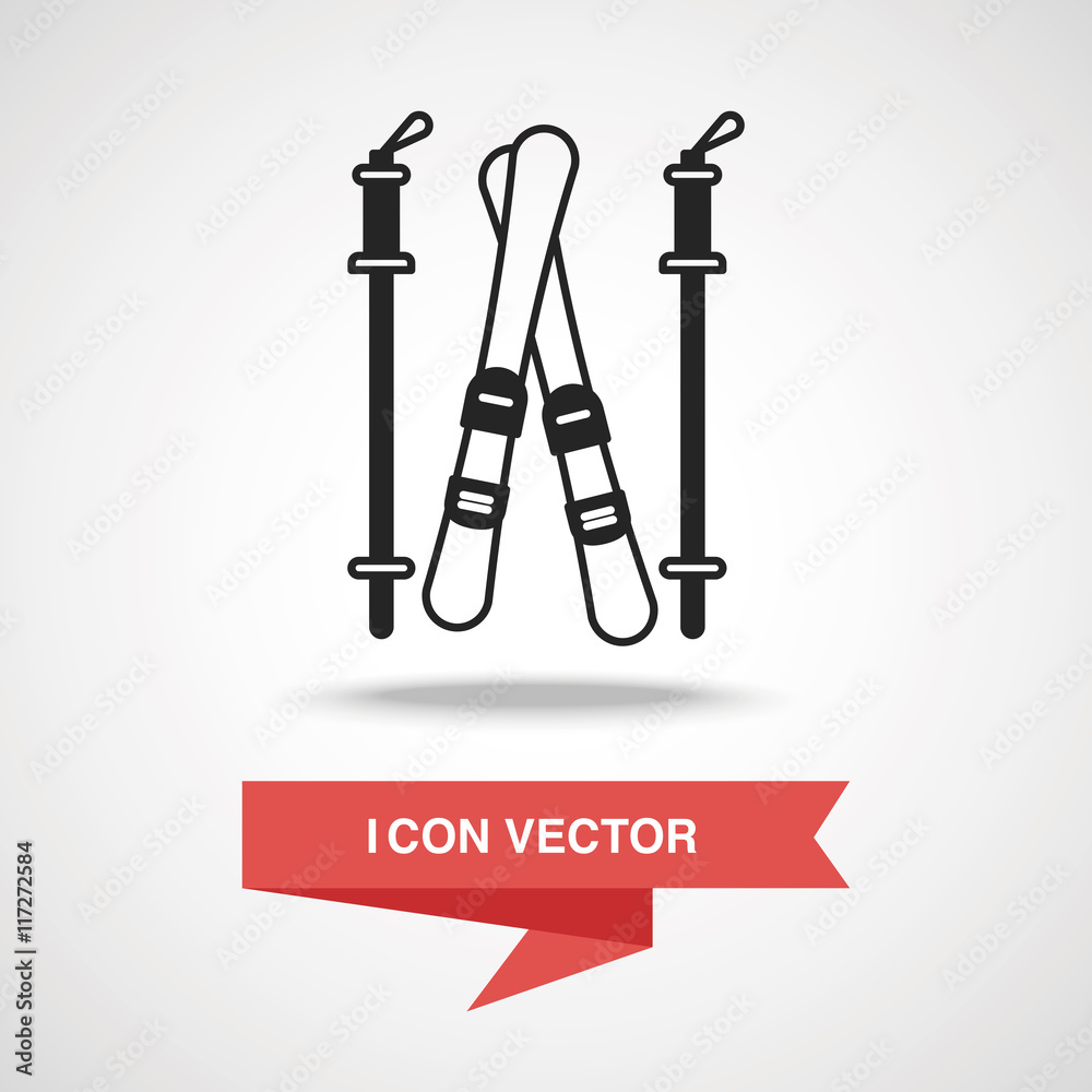 Ski board icon Ski board icon