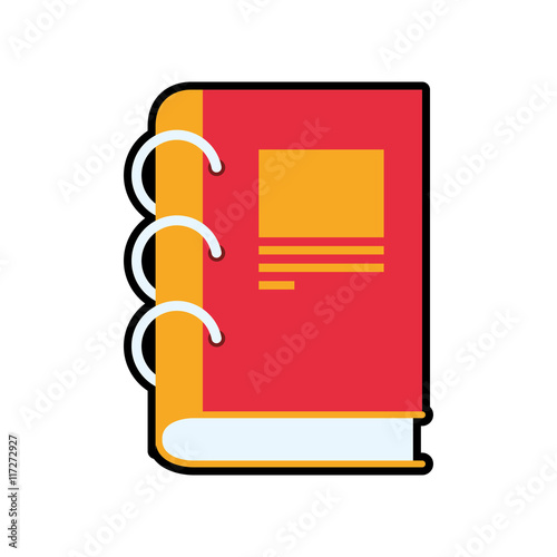 Class concept represented by notebook icon. Isolated and flat illustration