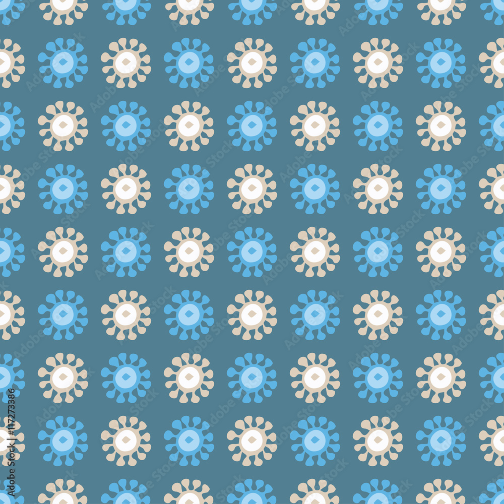 Ethnic boho seamless pattern with decorative flowers. Print. Cloth design, wallpaper. Ethnic boho seamless pattern with decorative flowers. Print. Cloth design, wallpaper.