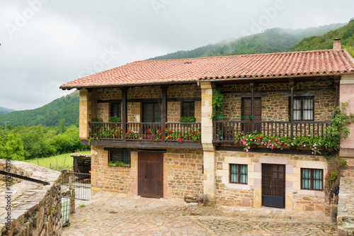 rural architecture at barcena mayor, spain