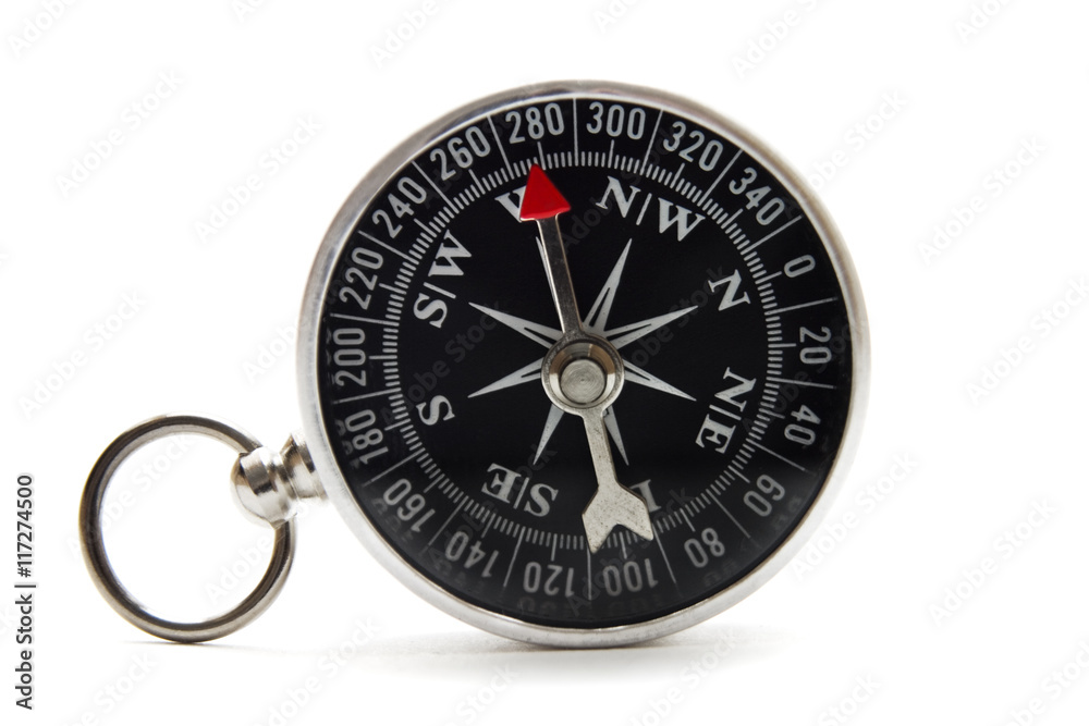 compass close up isolated on white background compass close up isolated on white background