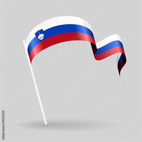 Free Download Slovenian wavy flag. Vector illustration. - GFXLoad