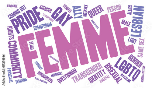 Femme LGBT Word Cloud.