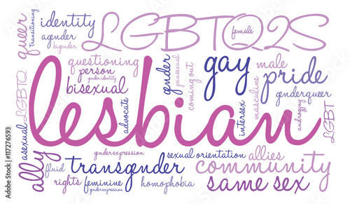 Lesbian Word Cloud