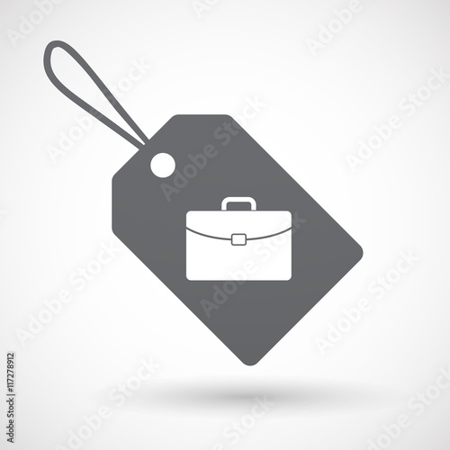 Isolated label with  a briefcase