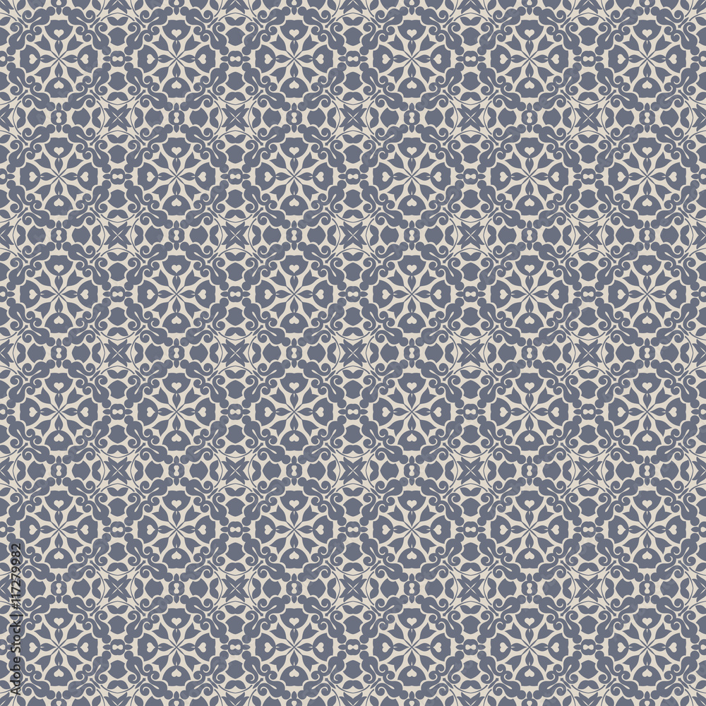 Seamless Blue & Grey Damask Wallpaper Pattern Seamless Blue & Grey Damask Wallpaper Pattern