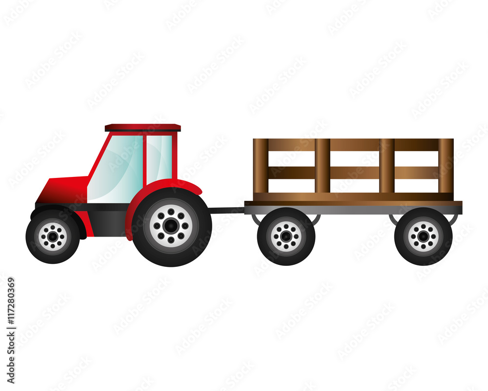 flat design cargo truck icon vector illustraiton
