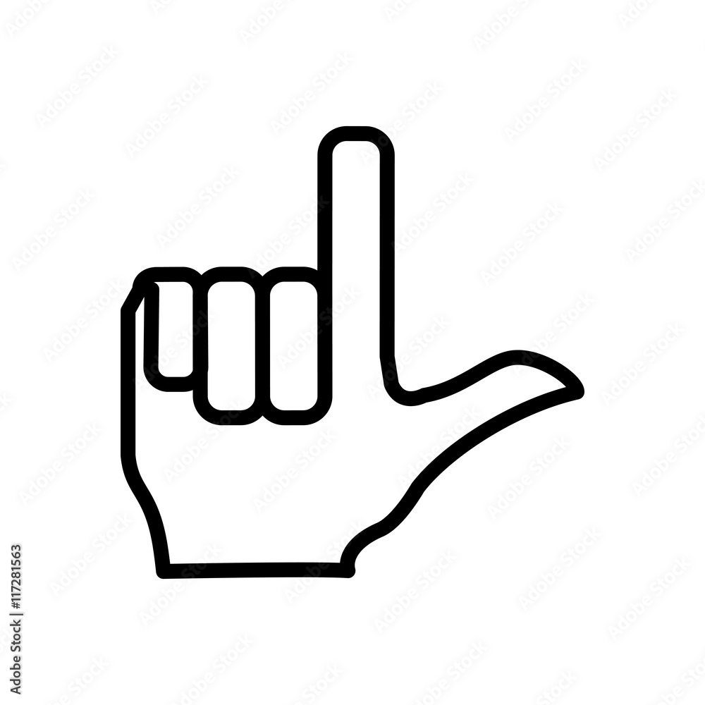 hand finger gesture palm silhouette icon. Isolated and flat illustration. Vector graphic hand finger gesture palm silhouette icon. Isolated and flat illustration. Vector graphic