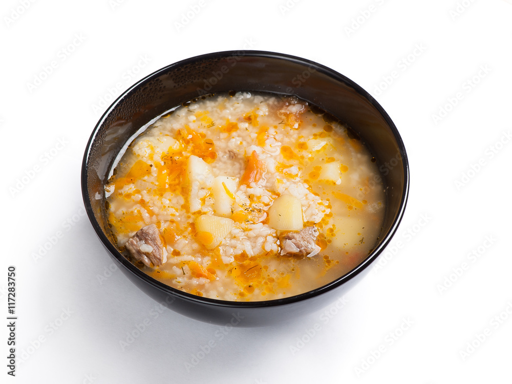 Soup in a bowl Soup in a bowl