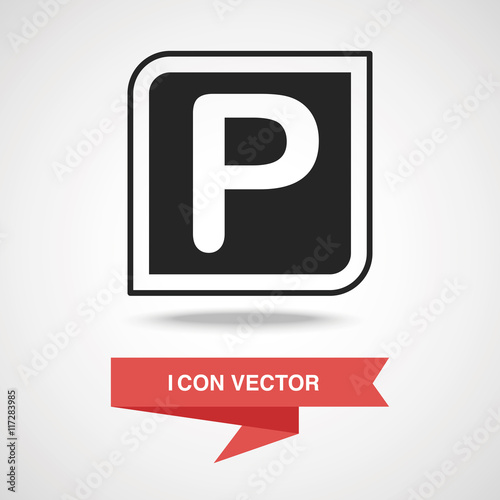 parking sign icon