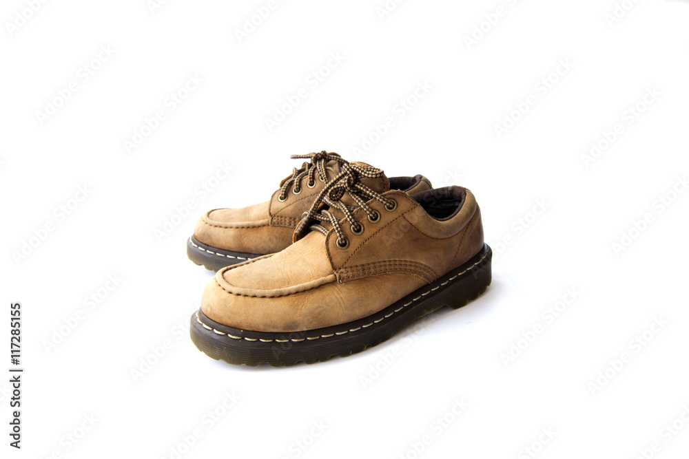 Man's leather brown boots