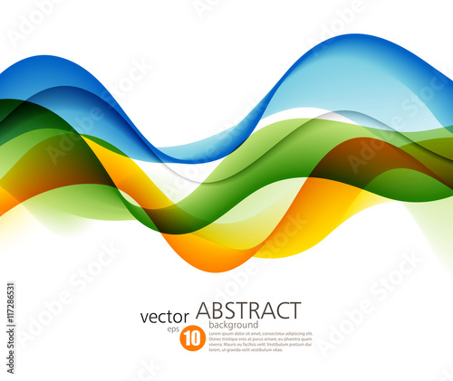 Colorful vector lines. Abstract background