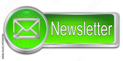 Newsletter Button - 3D illustration