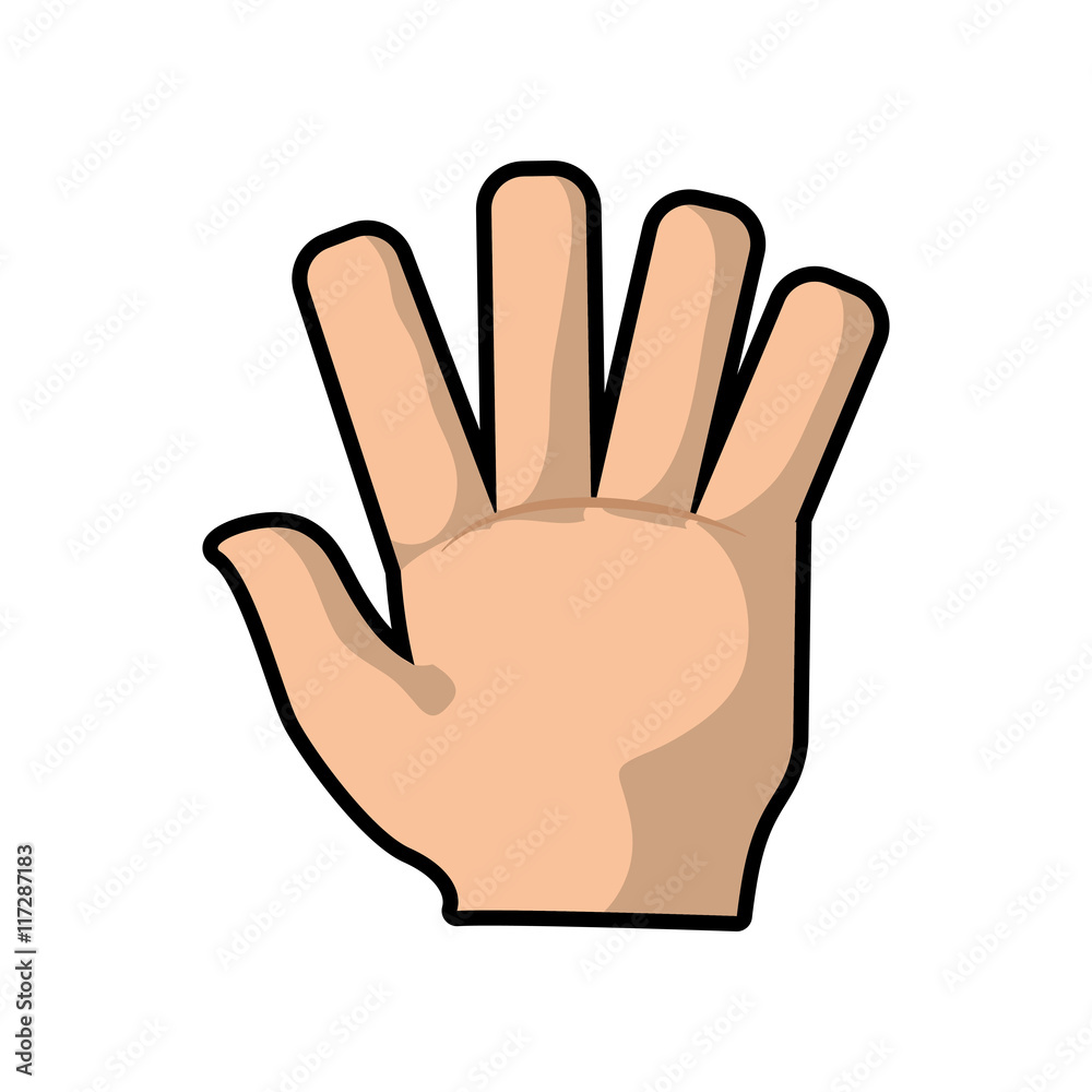 hand human gesture fingers palm icon. Isolated and flat illustration. Vector graphic hand human gesture fingers palm icon. Isolated and flat illustration. Vector graphic