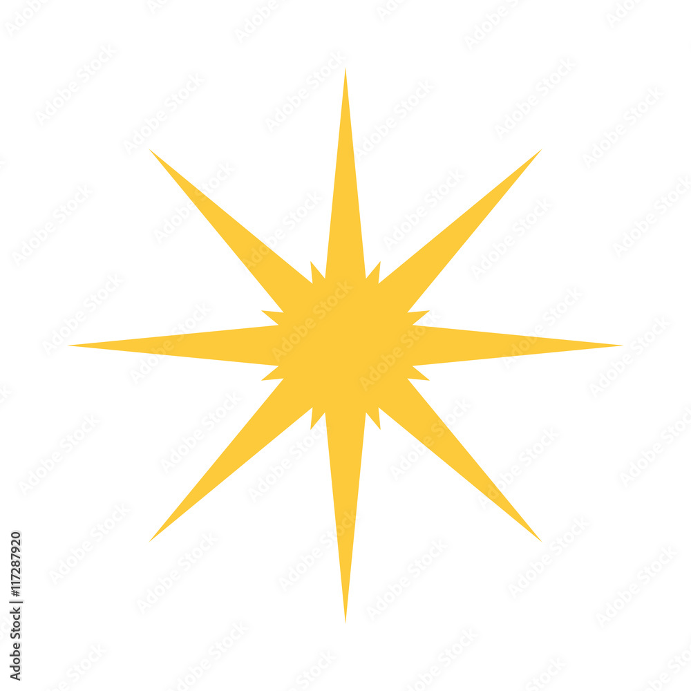 flat design sparkling star icon vector illustration flat design sparkling star icon vector illustration