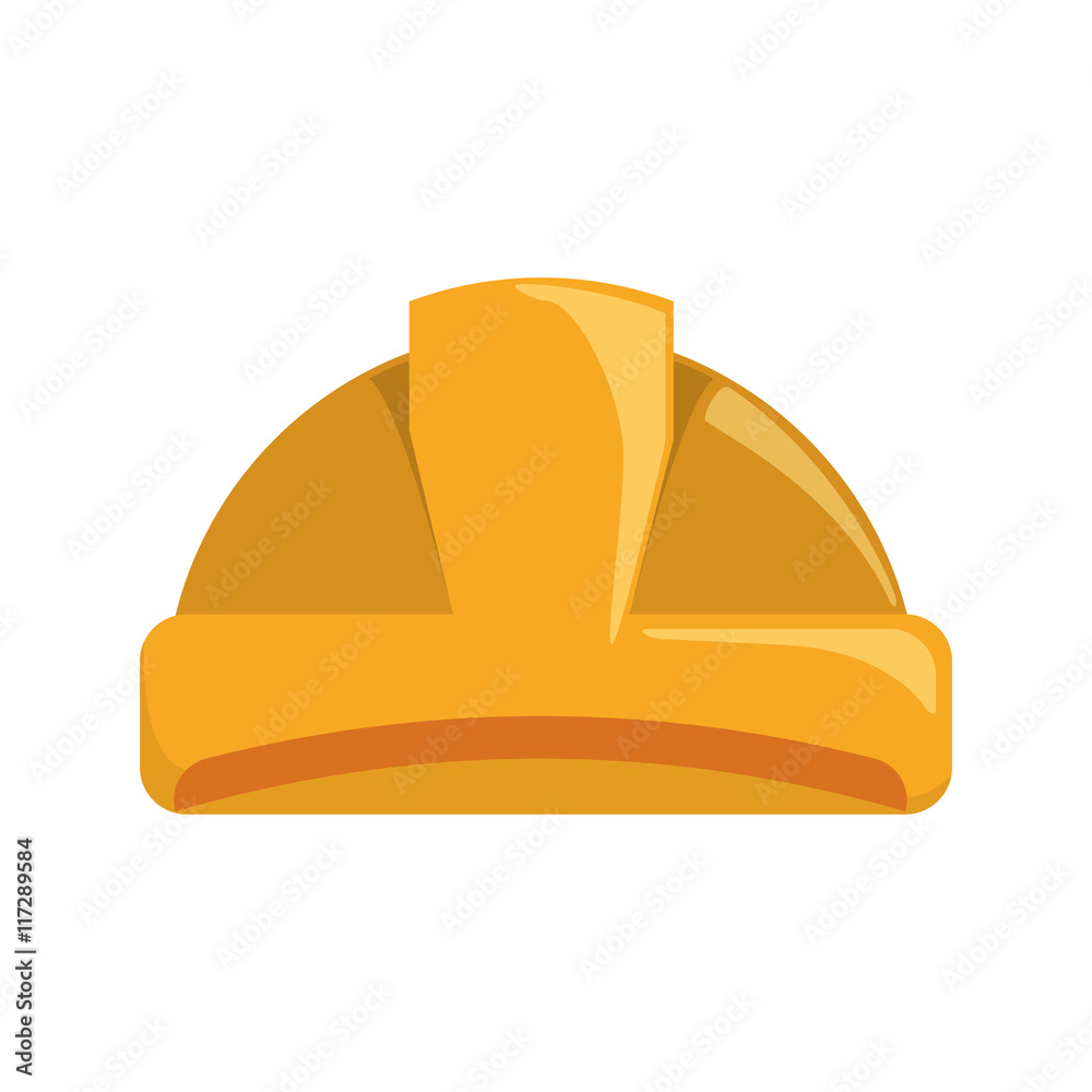 helmet yellow constructer worker construction icon. Isolated and flat illustration. Vector graphic helmet yellow constructer worker construction icon. Isolated and flat illustration. Vector graphic