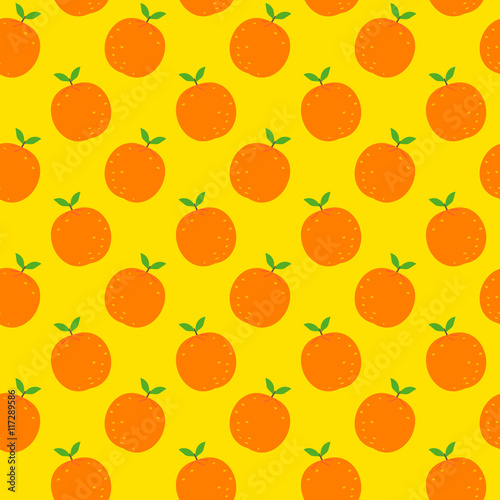 Fototapeta Naklejka Na Ścianę i Meble -  Orange seamless pattern