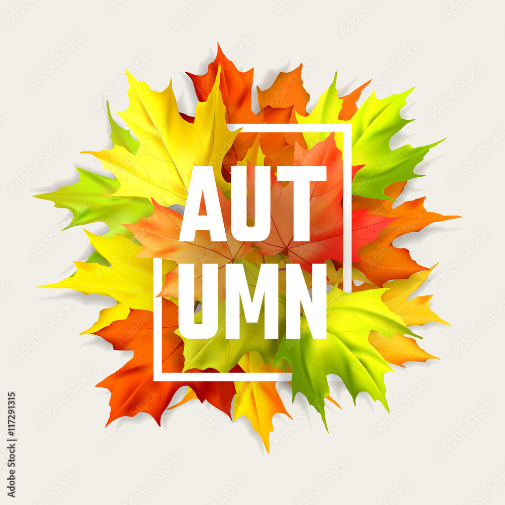 Autumn typographic