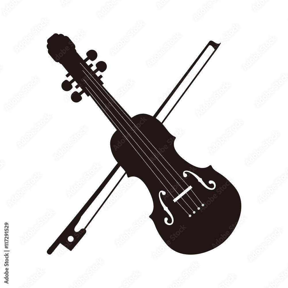 Fototapeta premium cello string instrument music icon. Isolated and flat illustration. Vector graphic