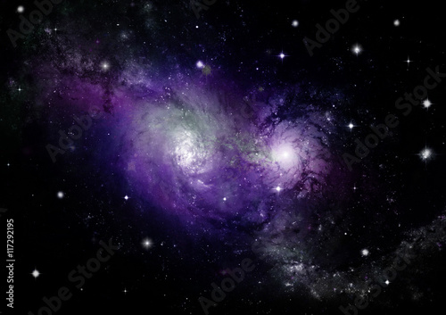 galaxy in a free space