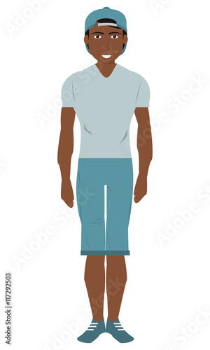 flat design single man icon vector illustration © Jemastock