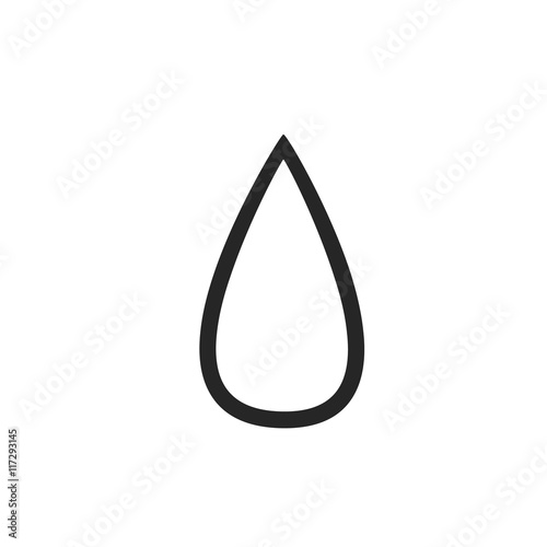 Drop icon. Weather forecast item.