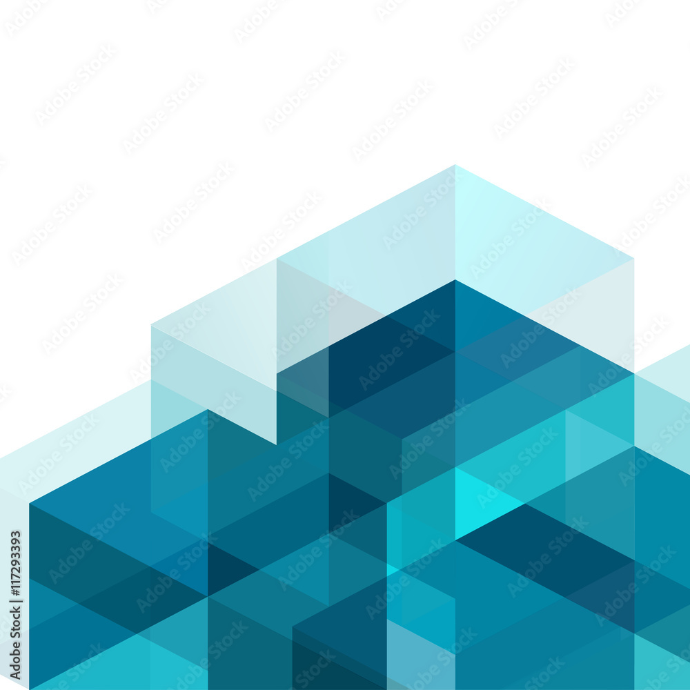Abstract geometric modern template for business or technology presentation, vector illustration