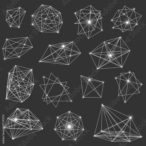 Sacred geometry. Alchemy, religion, philosophy, spirituality, hipster symbols and elements.